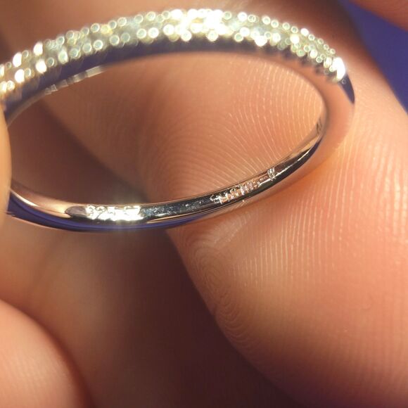 Romance Stacker Sterling Silver Ring Sz 6 - Picture 4 of 7